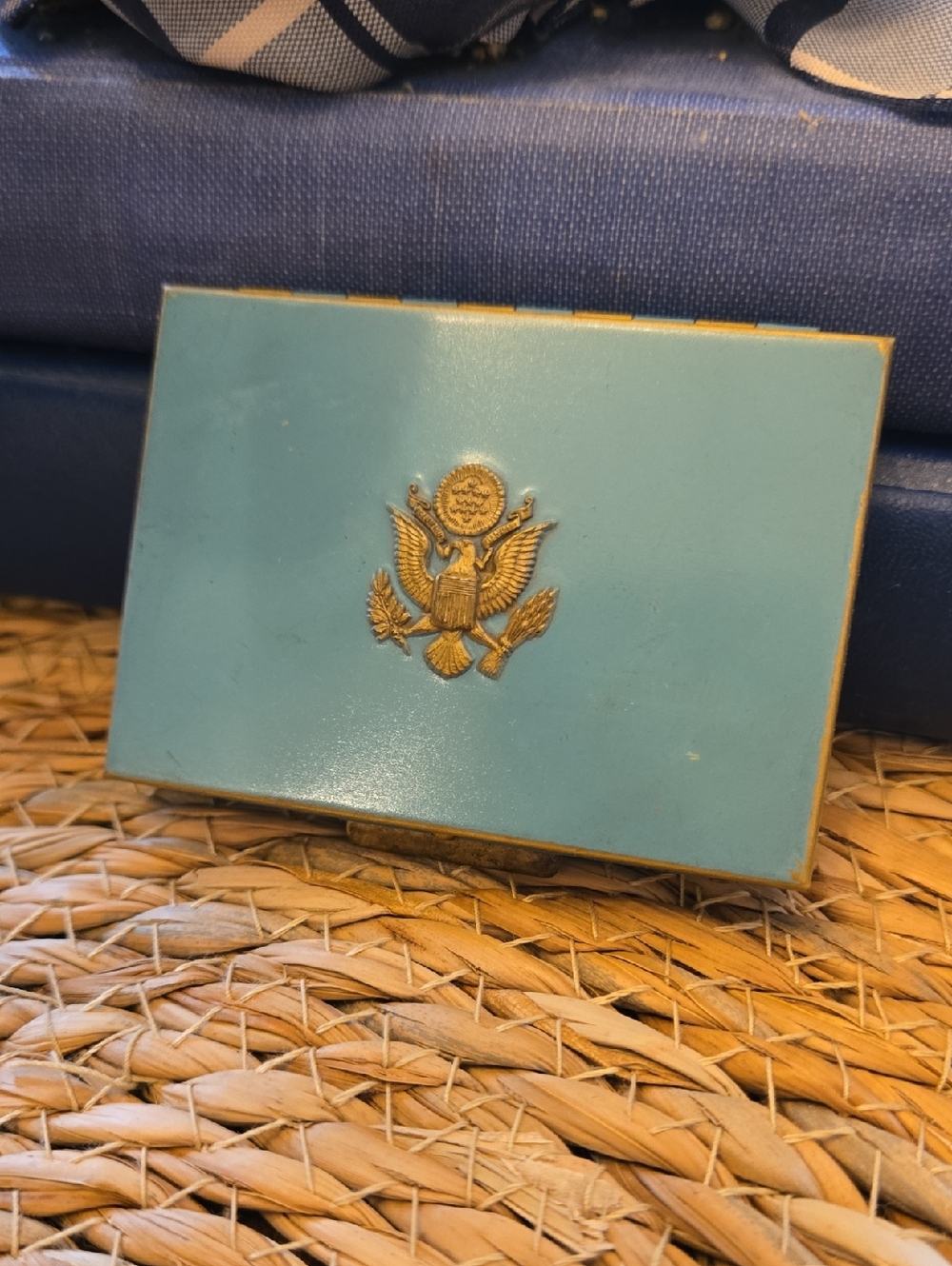Vintage United States Army Eagle Powder Compact